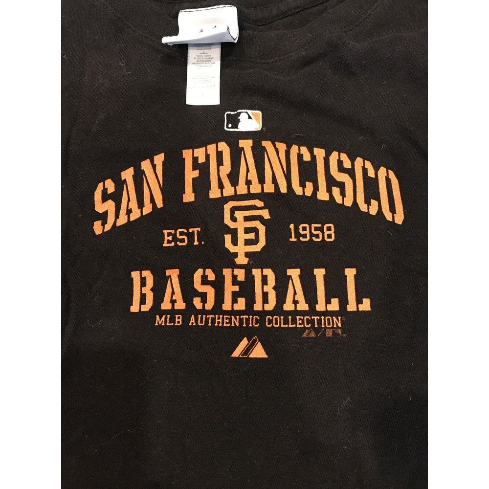 Majestic Womens San Francisco Giants Baseball T-Shirt‎ Black Large
